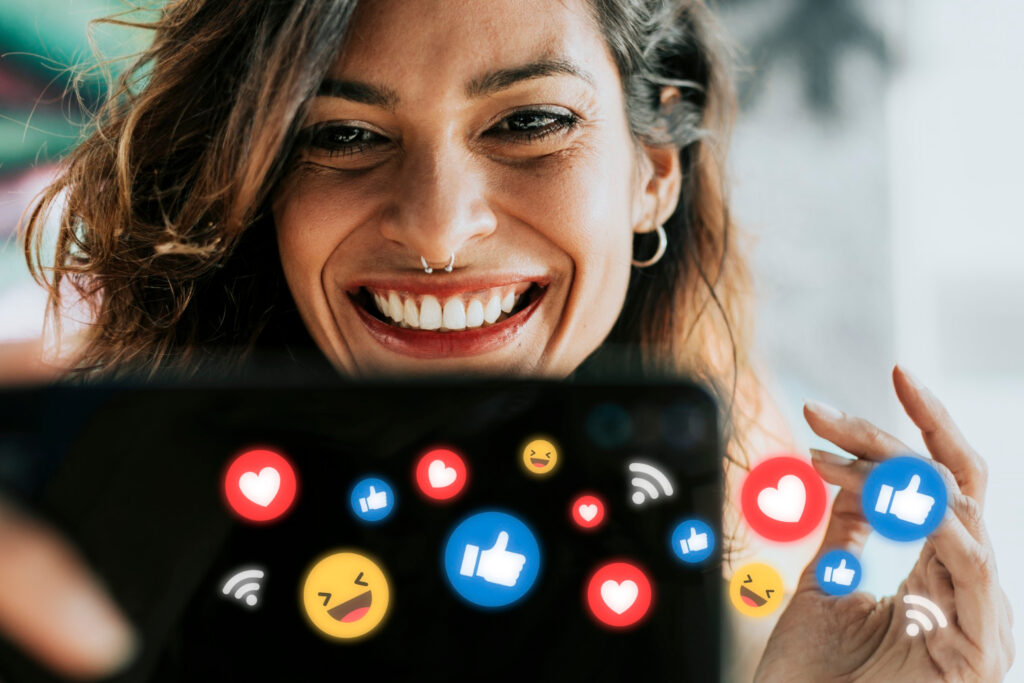 social-media-influencer-receiving-likes-positive-reactions